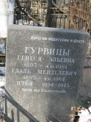 Гурвиц Генеся Эльевна, Москва, Востряковское кладбище