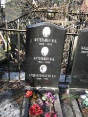 Каценеленбоген Х. И., Москва, Востряковское кладбище