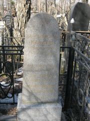 Канарш Фаня Самуиловна, Москва, Востряковское кладбище