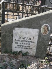 Каган Хана Соломоновна, Москва, Востряковское кладбище