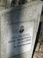 Малкина Анна Яковлевна, Москва, Востряковское кладбище