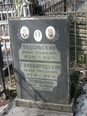Голобородский Исаак Михелевич, Москва, Востряковское кладбище