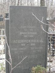 Лещинская Малка Берковна, Москва, Востряковское кладбище