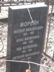 Морейн Матвей Михайлович, Москва, Востряковское кладбище