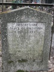Липовецкий Павел Соломонович, Москва, Востряковское кладбище