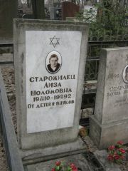 Старожилец Лиза Шоломовна, Москва, Востряковское кладбище