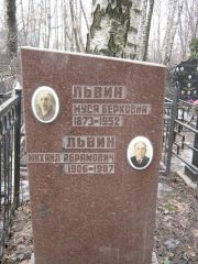 Львин Муся Берковна, Москва, Востряковское кладбище