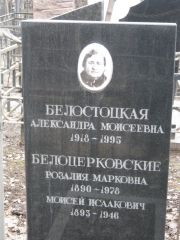 Белоцерковский Моисей Исаакович, Москва, Востряковское кладбище