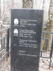 Кеслер Рахиль Соломоновна, Москва, Востряковское кладбище