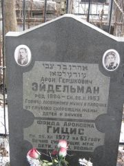 Гицис Фрида Ароновна, Москва, Востряковское кладбище