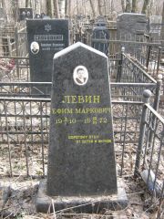 Левин Ефим Маркович, Москва, Востряковское кладбище