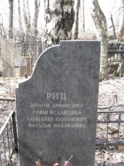 Риц Шолом Абрамович, Москва, Востряковское кладбище