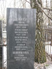 Шинкова Геня Янкелевна, Москва, Востряковское кладбище