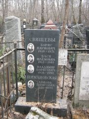 Свищева Бася Шлемовна, Москва, Востряковское кладбище