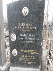 Ваксман Герш Срулевич, Москва, Востряковское кладбище