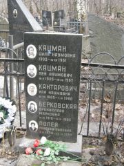 Кацман Циля Наумовна, Москва, Востряковское кладбище