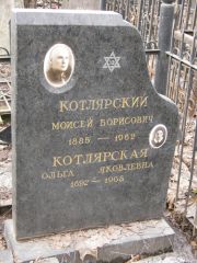 Котлярский Моисей Борисович, Москва, Востряковское кладбище