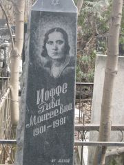 Иоффе Рива Моисеевна, Москва, Востряковское кладбище