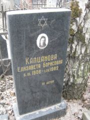 Капцанова Елизавета Борисовна, Москва, Востряковское кладбище