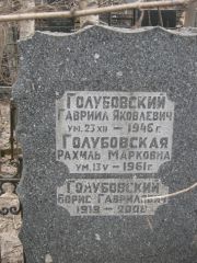 Голубовский Гавриил Яковлевич, Москва, Востряковское кладбище