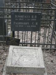Рабинович С. И., Москва, Востряковское кладбище