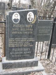 Рабинович Дора Павловна, Москва, Востряковское кладбище