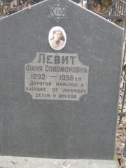 Левит Фаня Соломоновна, Москва, Востряковское кладбище