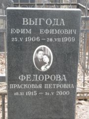 Федорова Прасковья Петровна, Москва, Востряковское кладбище
