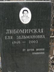 Любомирская Еля Зельмановна, Москва, Востряковское кладбище