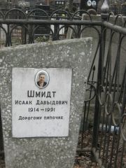 Шмидт Исаак Давыдович, Москва, Востряковское кладбище