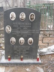 Двоскина Лея Исааковна, Москва, Востряковское кладбище
