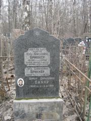 Бриккер Куна Пейсаховна, Москва, Востряковское кладбище