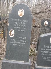 Кердман Яков Вольфович, Москва, Востряковское кладбище