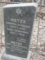 Метер Соломон Эльяшевич, Москва, Востряковское кладбище