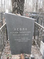 Левин Иосиф Захарович, Москва, Востряковское кладбище