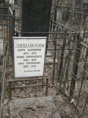 Лишанская Сарра Засимовна, Москва, Востряковское кладбище