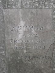 Левина Сарра Яковлевна, Москва, Востряковское кладбище