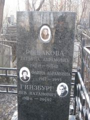 Рыбакова Татьяна Абрамовна, Москва, Востряковское кладбище