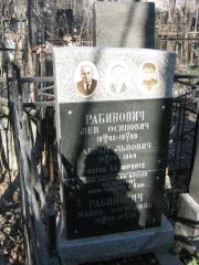 Рабинович Лев Осипович, Москва, Востряковское кладбище