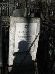Гинзбург Сима Соломоновна, Москва, Востряковское кладбище