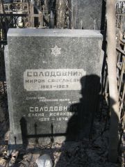 Солодовник Мирон Савельевич, Москва, Востряковское кладбище