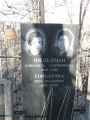 Фельдман Елизавета Соломоновна, Москва, Востряковское кладбище