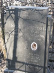 Никритина Клара Соломоновна, Москва, Востряковское кладбище