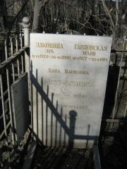 Брауде-Элконина Хана Наумовна, Москва, Востряковское кладбище
