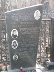 Гендельман Роза Львовна, Москва, Востряковское кладбище