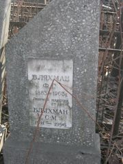 Бляхман Ф. Г., Москва, Востряковское кладбище