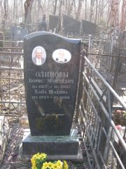 Олинова Хана Шаевна, Москва, Востряковское кладбище