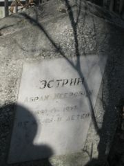 Эстрин Абрам Меерович, Москва, Востряковское кладбище