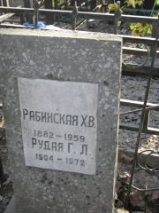 Рабинская Х. В., Москва, Востряковское кладбище