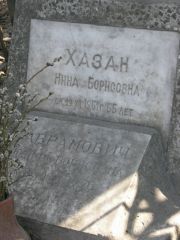 Хазан Нина Борисовна, Москва, Востряковское кладбище